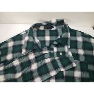 Dazy Womens Flannel Plaid Button Up Long Sleeve Medium‎ Shirt